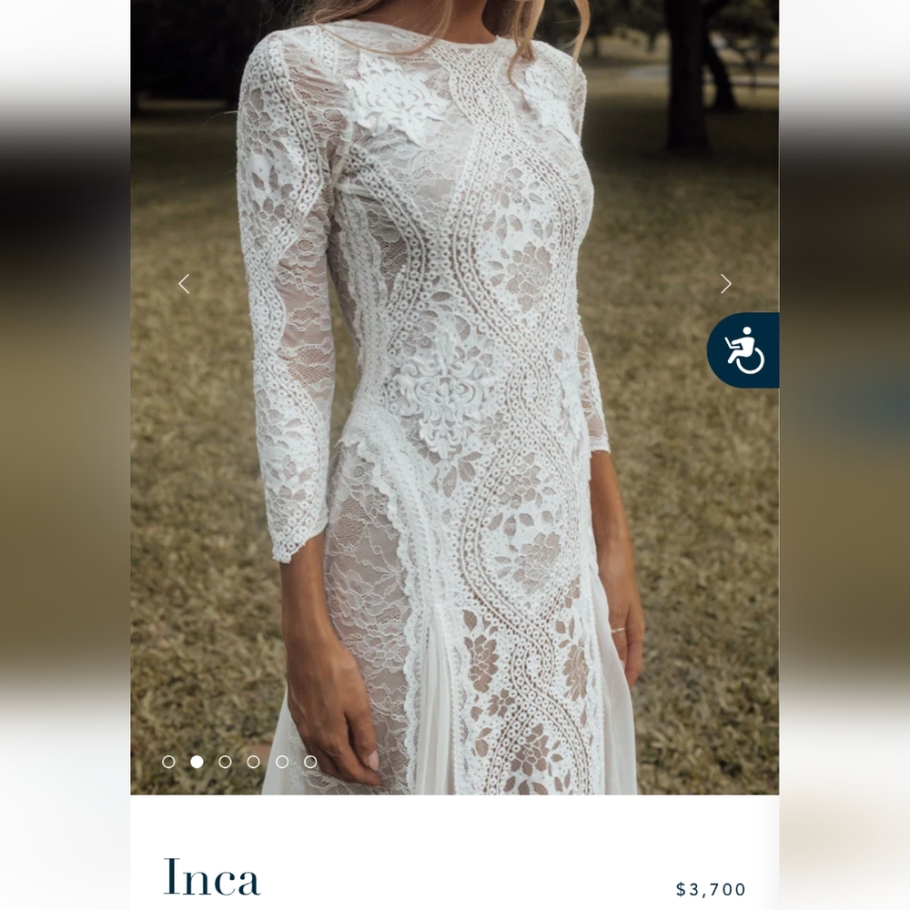 Grace Loves Lace White Long Sleeve Dress…the Inca Wedding Dress